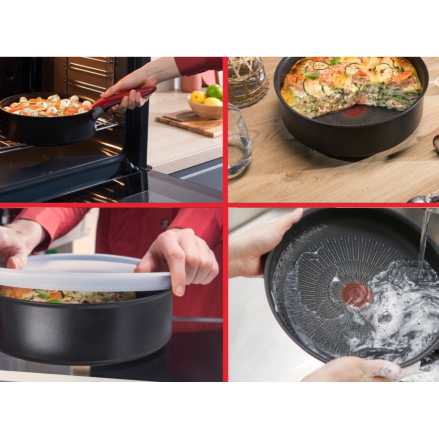 Tefal - Zestaw 3 patelni INGENIO SO'LIGHT