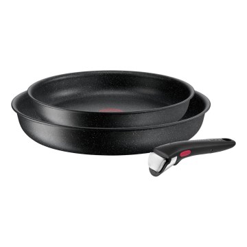 Tefal - Zestaw 3 szt. patelni INGENIO BLACK STONE