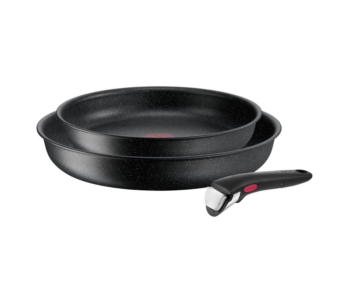 Tefal - Zestaw 3 szt. patelni INGENIO BLACK STONE