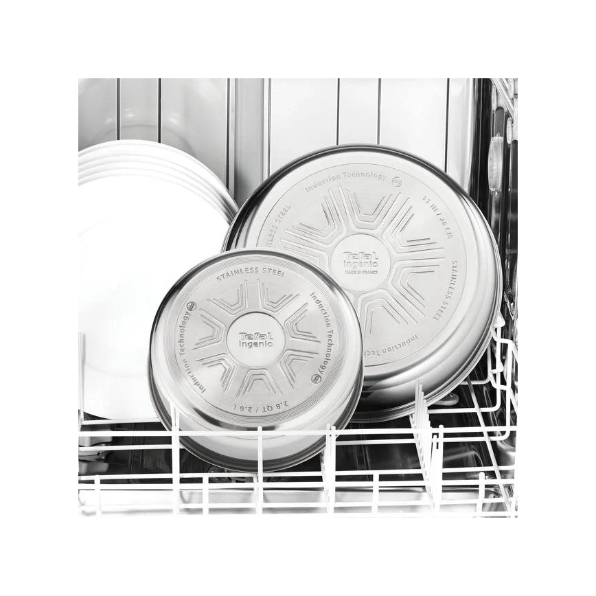 Tefal - Zestaw naczyń 4 szt. INGENIO EMOTION stal nierdzewna