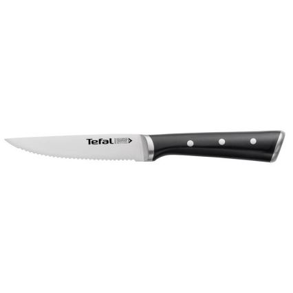 Tefal - ZESTAW 4x Nóż do steków ze stali nierdzewnej ICE FORCE 11 cm chrom błyszczący/czarny