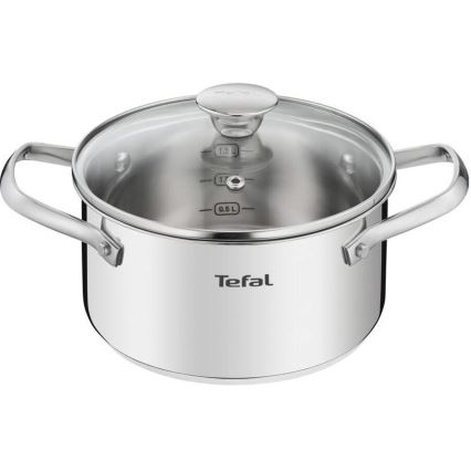 Tefal - Zestaw garnków 10 szt. COOK EAT stal nierdzewna