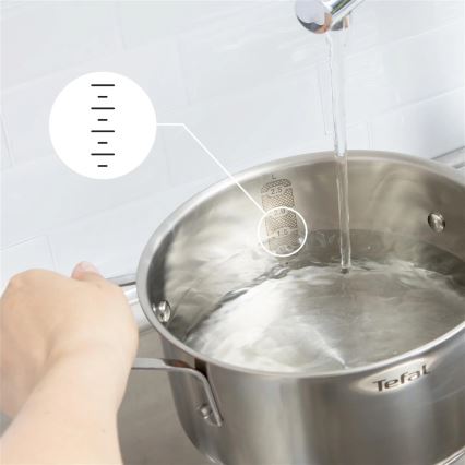 Tefal - Zestaw garnków 3-częściowy DELICIOUS ze stali nierdzewnej