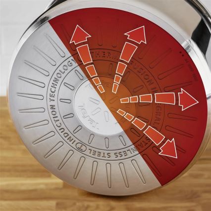 Tefal - Zestaw garnków 3-częściowy DELICIOUS ze stali nierdzewnej