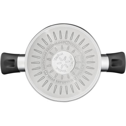 Tefal - Zestaw garnków 3-częściowy DELICIOUS ze stali nierdzewnej
