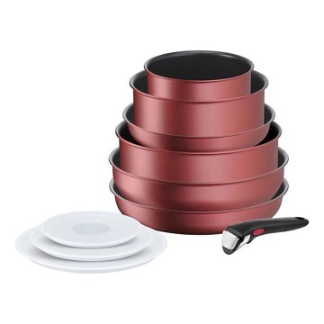 Tefal - Zestaw naczyń 10 elementów INGENIO DAILY CHEF miedziany