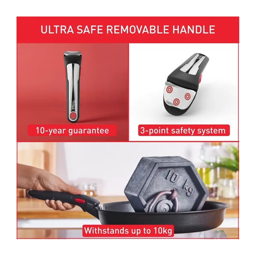 Tefal - Zestaw naczyń 13 elementów INGENIO PREFERENCE ON stal nierdzewna