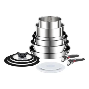 Tefal - Zestaw naczyń 13 elementów INGENIO PREFERENCE ON stal nierdzewna