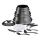 Tefal - Zestaw naczyń 20 elementów INGENIO DAILY CHEF ON czarny