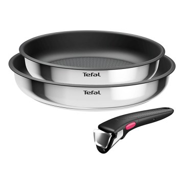 Tefal - Zestaw naczyń 3-częściowy INGENIO COOK ze stali nierdzewnej