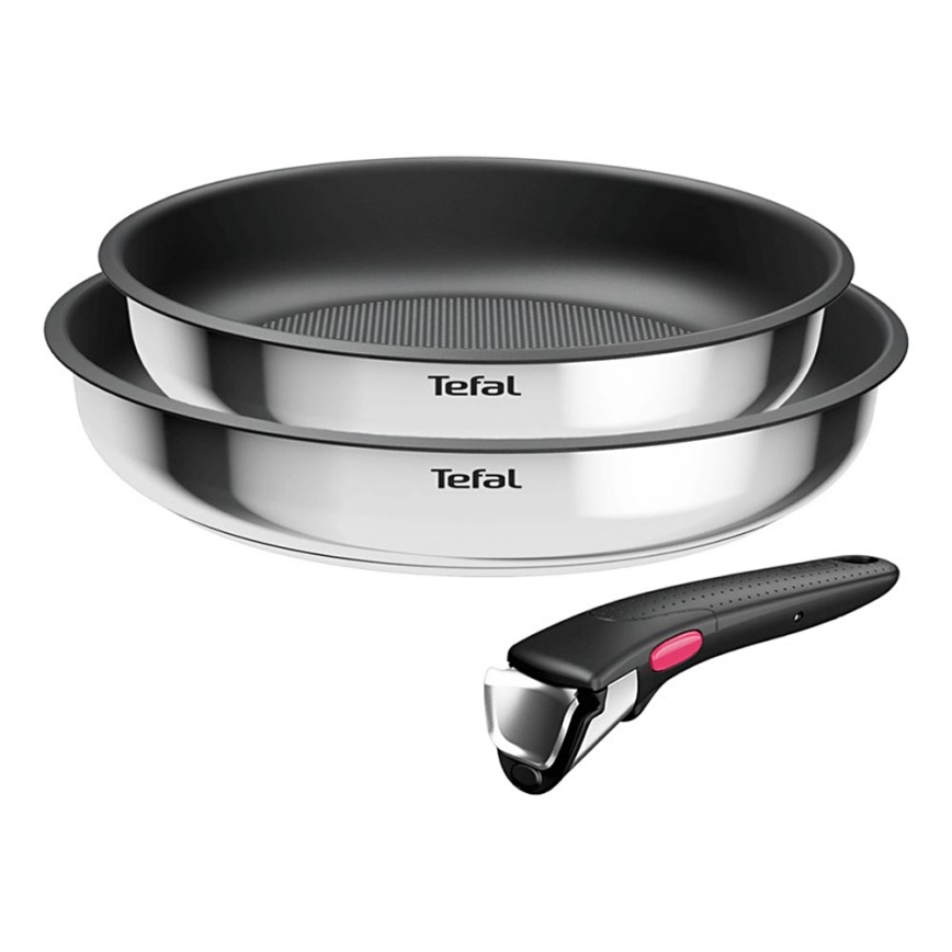 Tefal - Zestaw naczyń 3-częściowy INGENIO COOK ze stali nierdzewnej