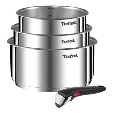Tefal - Zestaw naczyń 4 szt. INGENIO EMOTION stal nierdzewna