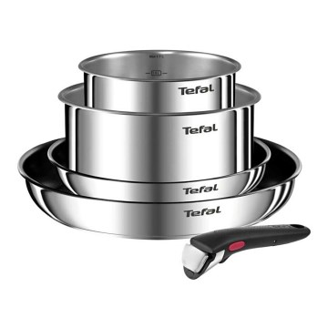 Tefal - Zestaw naczyń 5 elementów INGENIO EMOTION ze stali nierdzewnej
