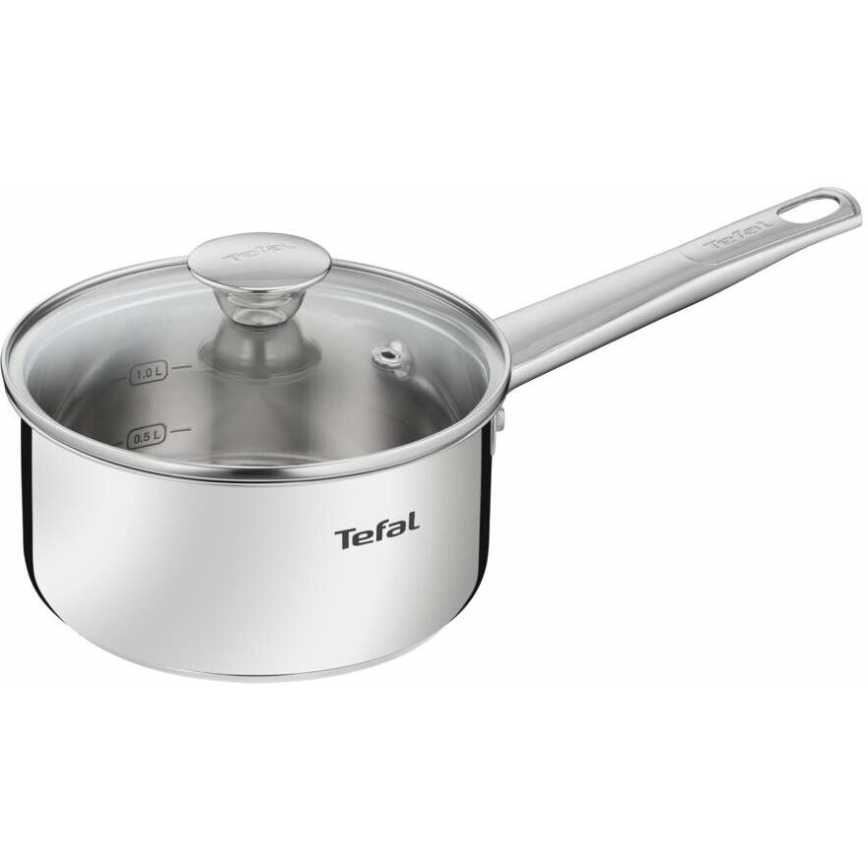 Tefal - Zestaw naczyń kuchennych 10 szt. COOK EAT stal nierdzewna