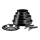 Tefal - Zestaw naczyń kuchennych 10 szt. INGENIO EASY COOK &CLEAN BLACK