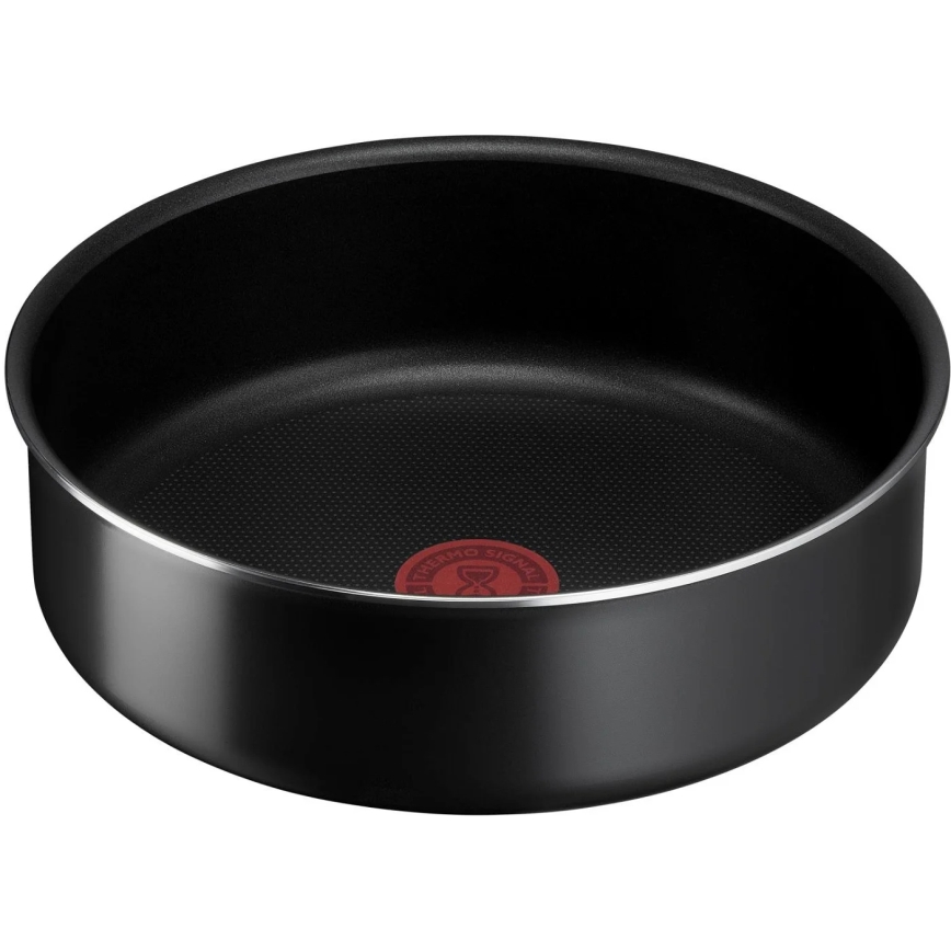 Tefal - Zestaw naczyń kuchennych 10 szt. INGENIO EASY COOK &CLEAN BLACK