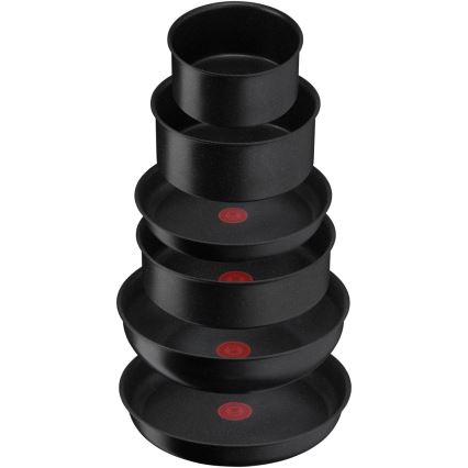 Tefal - Zestaw naczyń kuchennych 7 szt. INGENIO BLACK STONE