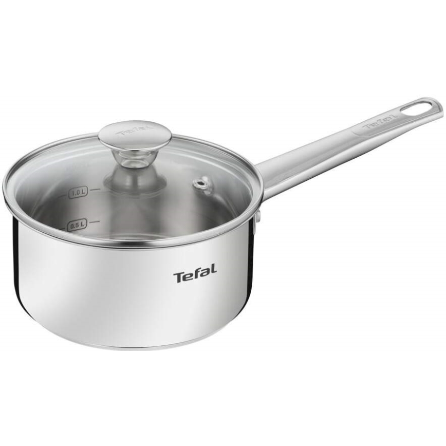 Tefal - Zestaw naczyń kuchennych 9 szt. COOK EAT stal nierdzewna