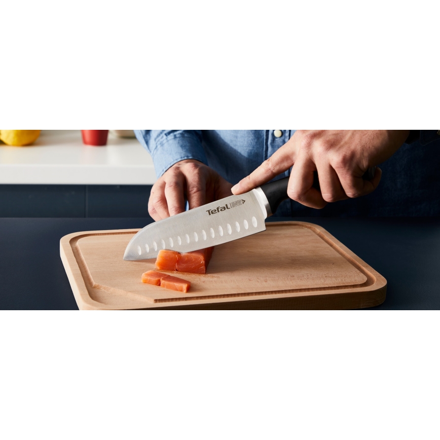 Tefal - Zestaw noży kuchennych z blokiem ICE FORCE 4 szt.