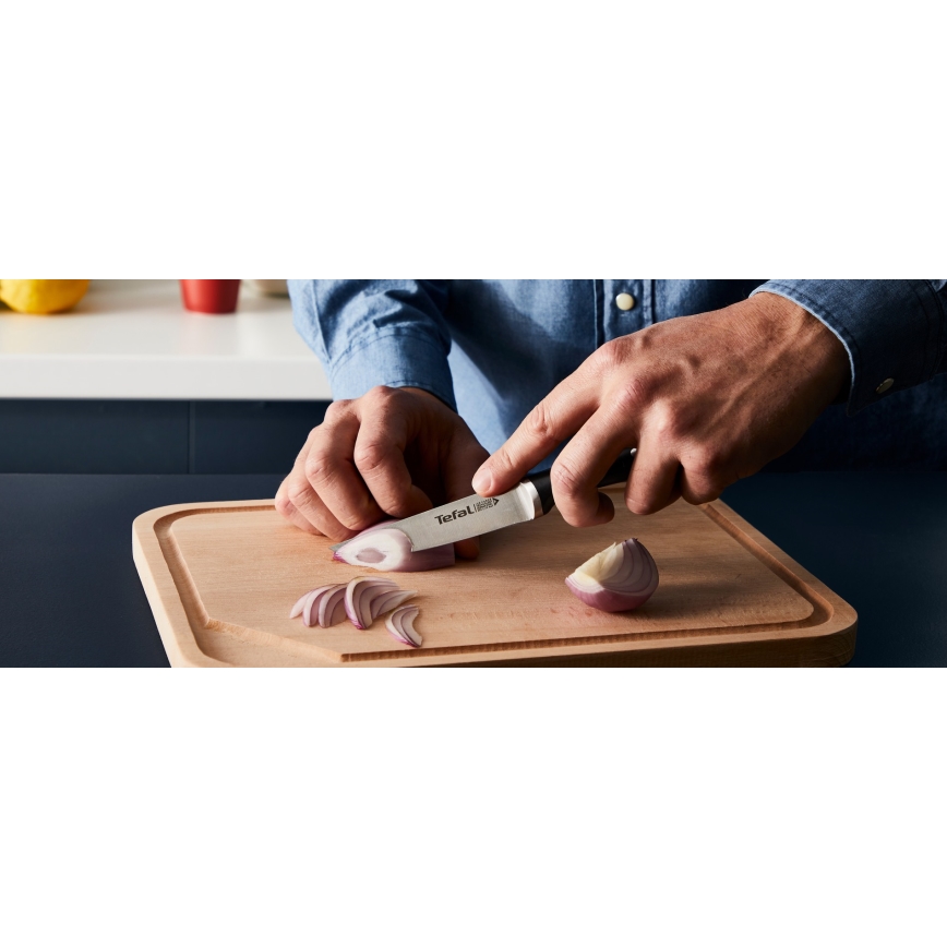 Tefal - Zestaw noży kuchennych z blokiem ICE FORCE 4 szt.