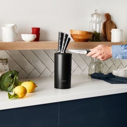 Tefal - Zestaw noży kuchennych z blokiem ICE FORCE 4 szt.