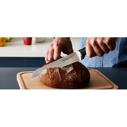 Tefal - Zestaw noży kuchennych z blokiem ICE FORCE 4 szt.
