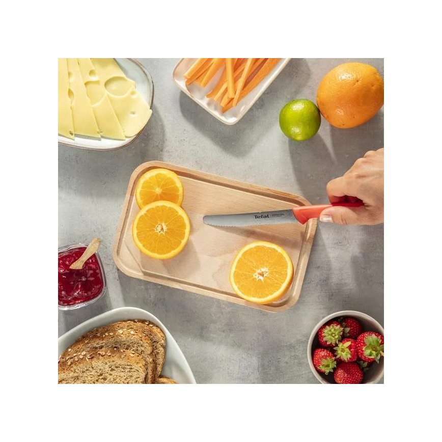 Tefal - Zestaw noży ze stali nierdzewnej 3 szt. COLORFOOD