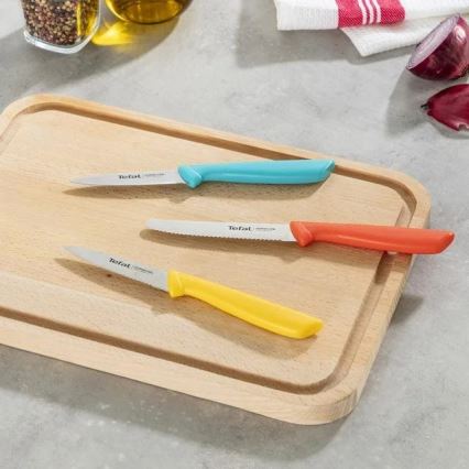 Tefal - Zestaw noży ze stali nierdzewnej 3 szt. COLORFOOD