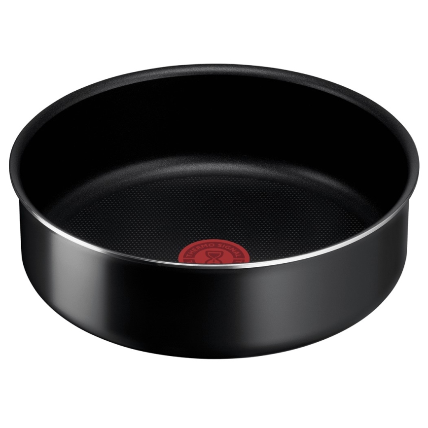 Tefal - Zestaw patelni 3 szt INGENIO EASY COOK & CLEAN BLACK