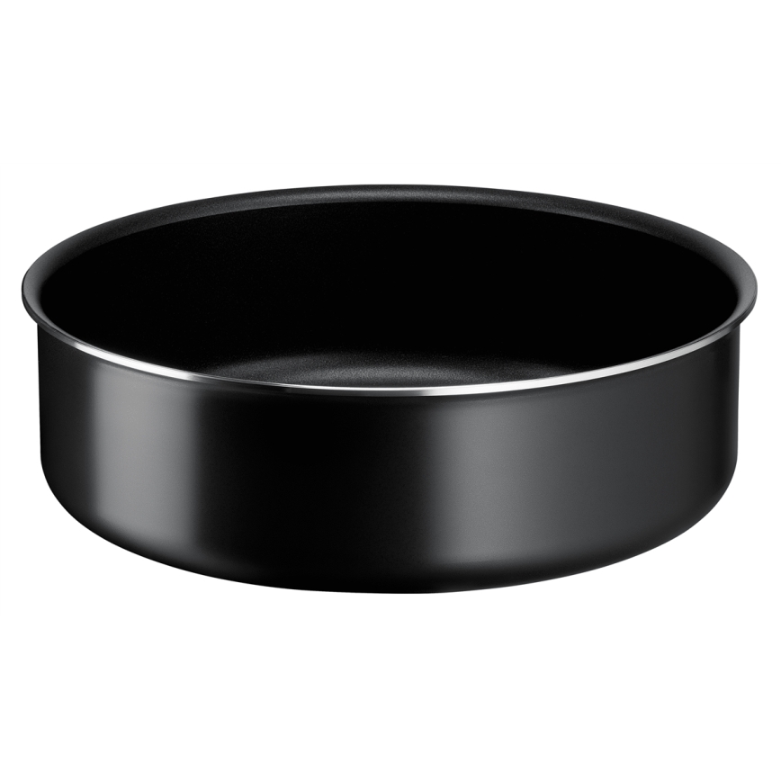Tefal - Zestaw patelni 3 szt INGENIO EASY COOK & CLEAN BLACK