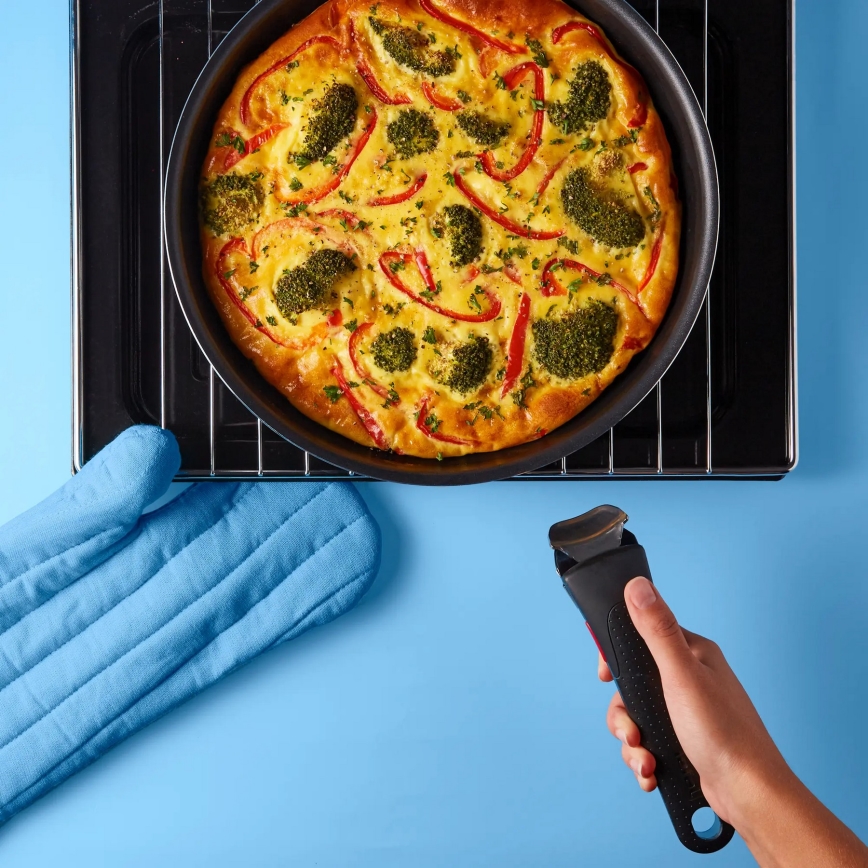 Tefal - Zestaw patelni 3 szt INGENIO EASY COOK & CLEAN BLACK