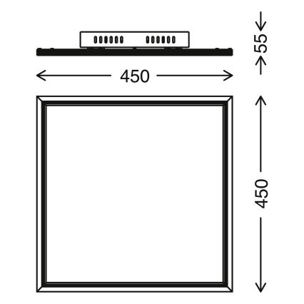 Telefunken 300906TF -LED Ściemniany panel LED/24W/230V + pilot 3000-6000K