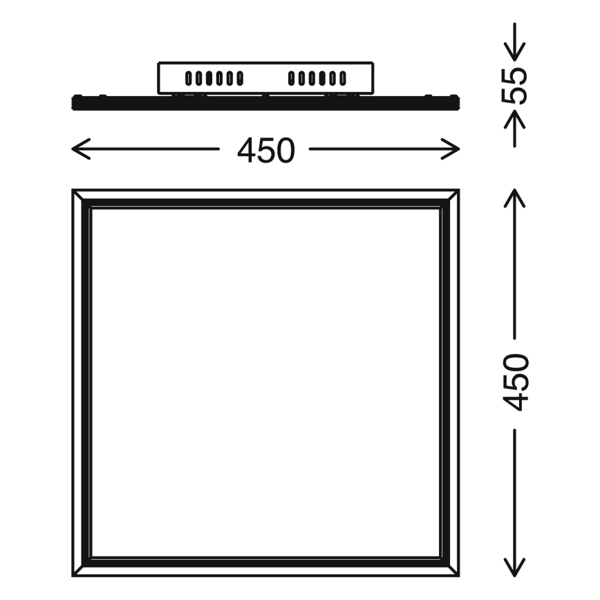 Telefunken 300906TF -LED Ściemniany panel LED/24W/230V + pilot 3000-6000K