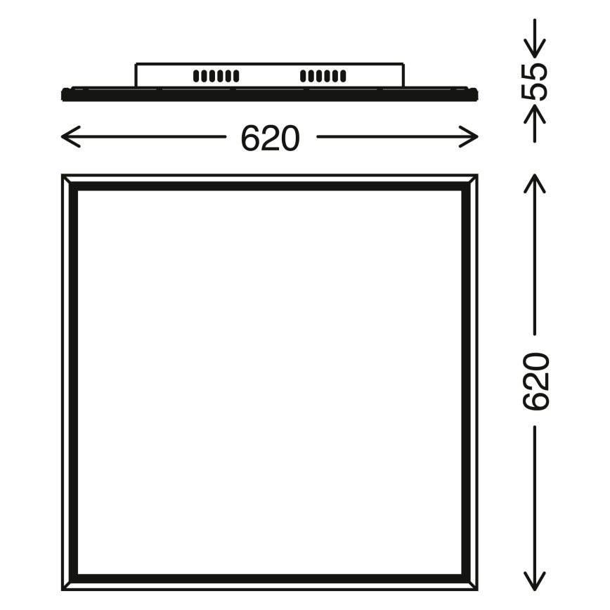 Telefunken 3010-06TF - LED Panel ściemnialny LED/36W/230V 3000-6000K + zdalne sterowanie
