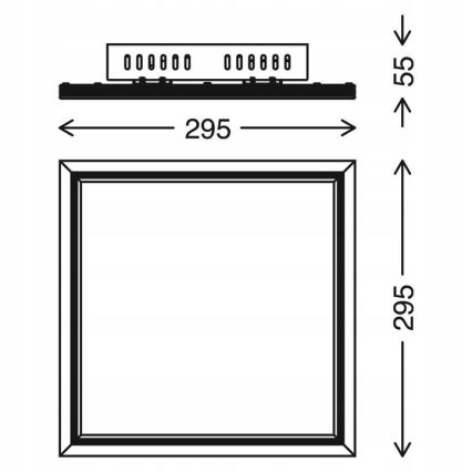 Telefunken 301506TF - LED RGBW Ściemnialny panel LED/18W/230V 4000K + zdalne sterowanie
