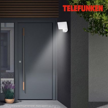 Telefunken 304406TF - Zewnętrzny reflektor ścienny LED z czujnikiem LED/20W/230V IP44