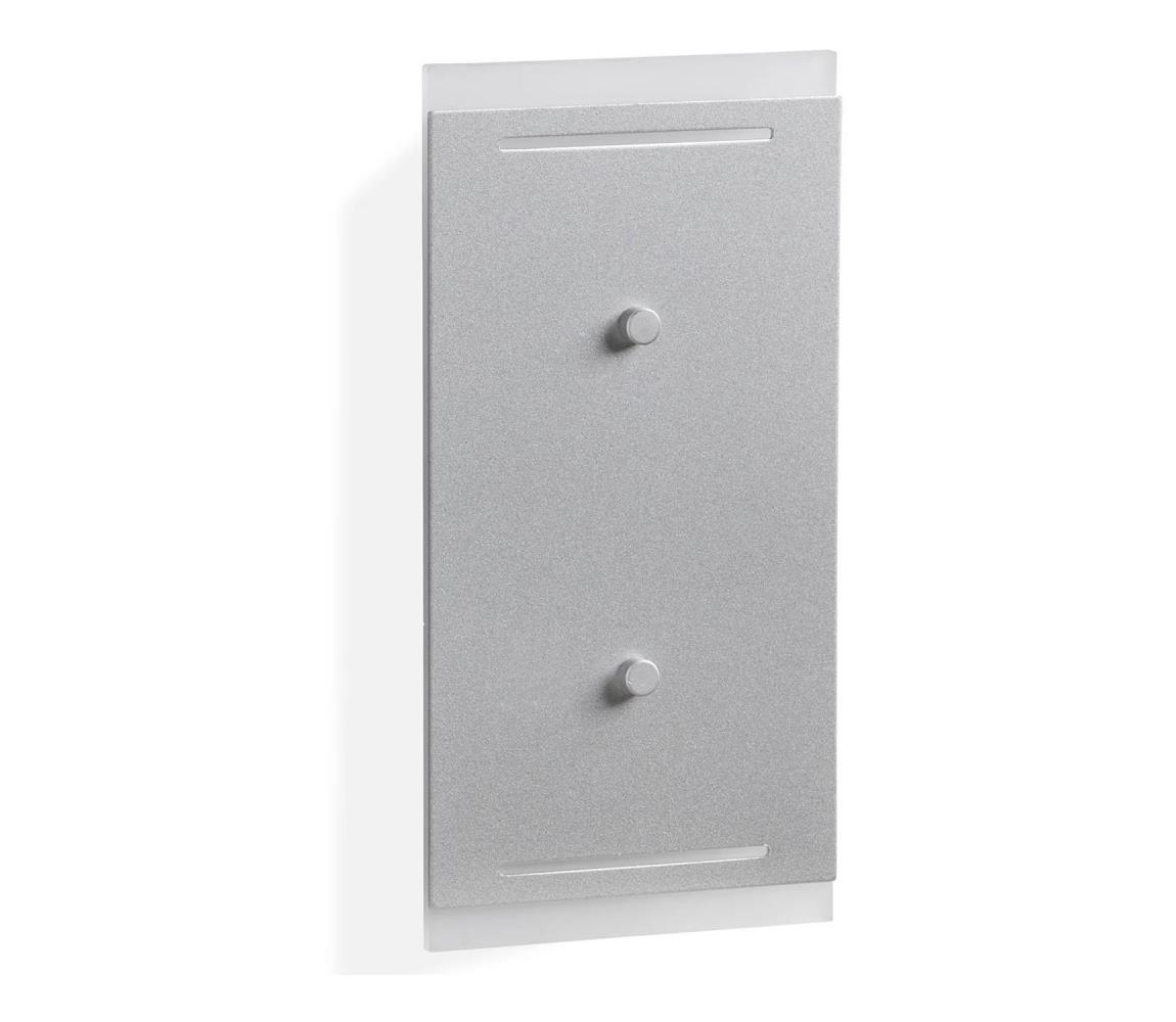 Telefunken 307704TF - LED Kinkiet zewnętrzny 2xLED/3W/230V IP44 srebrny