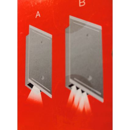 Telefunken 307704TF - LED Kinkiet zewnętrzny 2xLED/3W/230V IP44 srebrny