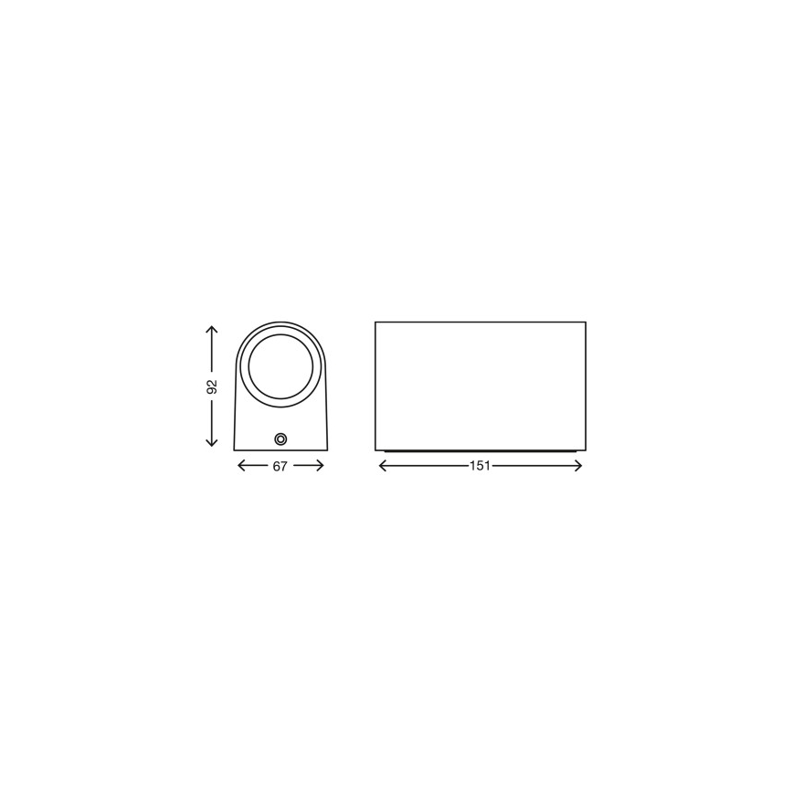 Telefunken 308006TF - LED Kinkiet zewnętrzny 2xGU10/5W/230V IP44