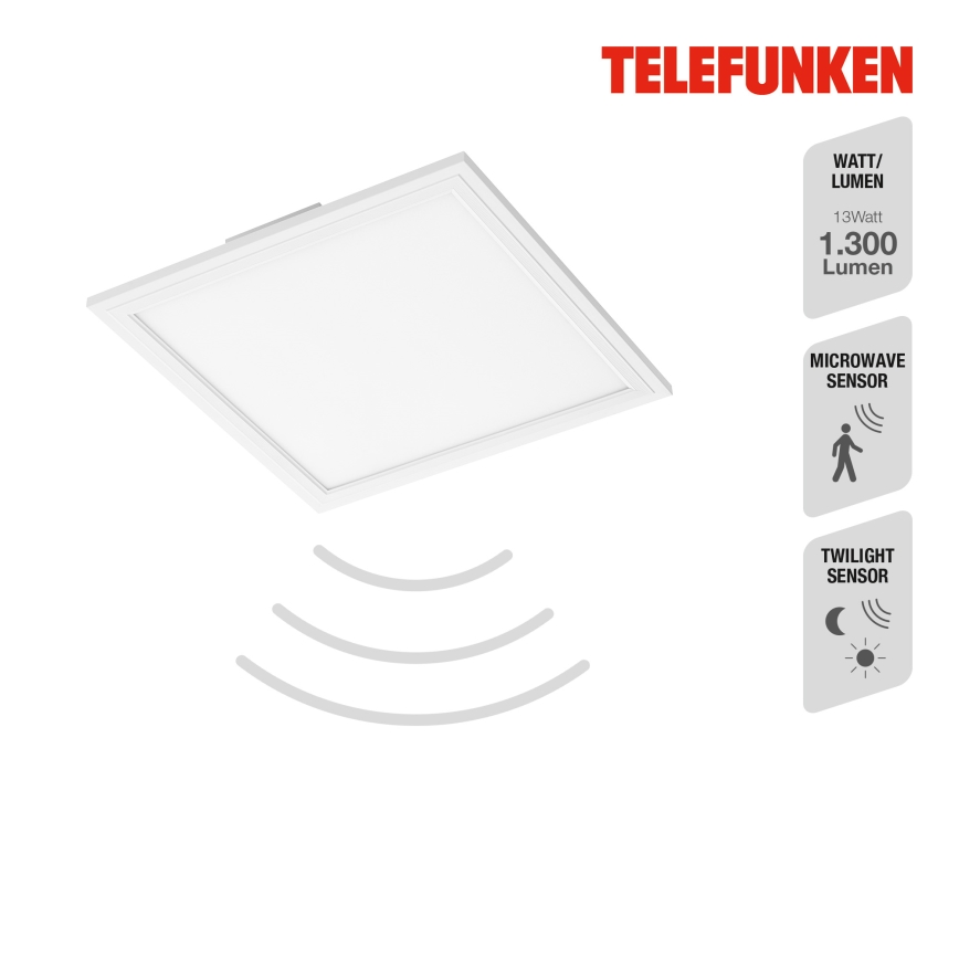 Telefunken 308606TF - LED Panel natynkowy z czujnikiem LED/13W/230V