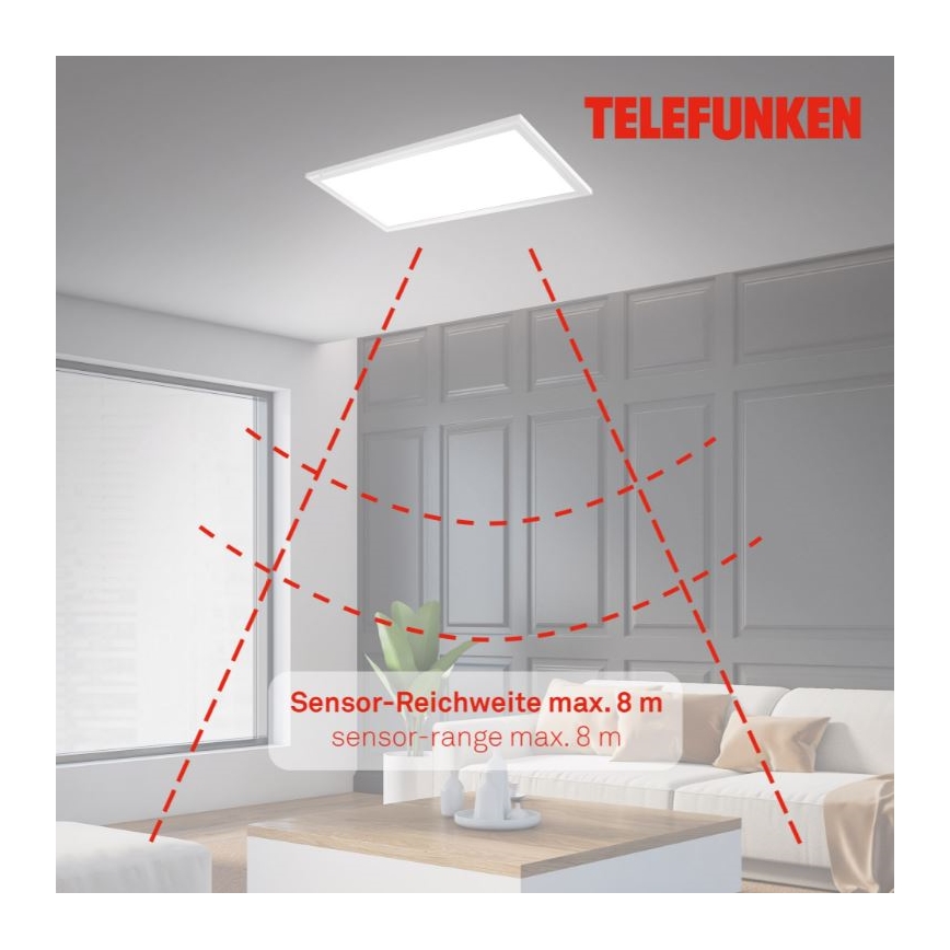 Telefunken 308706TF - LED Plafon z czujnikiem LED/36W/230V