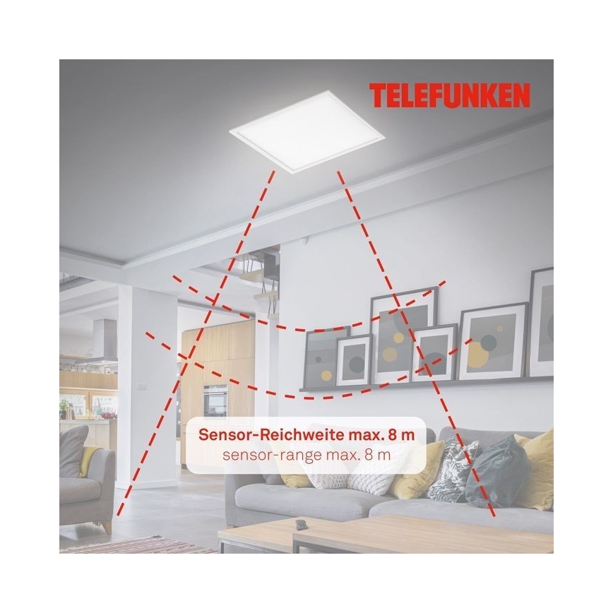Telefunken 308806TF - LED Panel natynkowy z czujnikiem LED/25W/230V 4000K