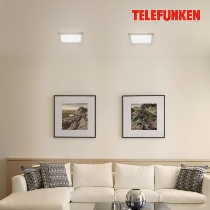 Telefunken 309602TF - Ściemnialna lampa sufitowa RGBW LED/18W/230V 2700-6500K Wi-Fi Tuya