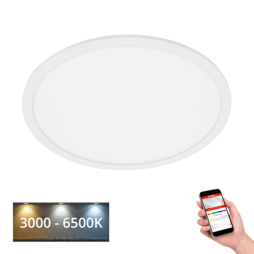 Telefunken 310706TF - LED RGB Plafon ściemnialny LED/24W/230V 3000-6500K Wi-Fi Tuya