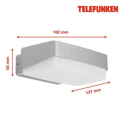 Telefunken 312204TF - LED Kinkiet zewnętrzny LED/14W/230V IP44