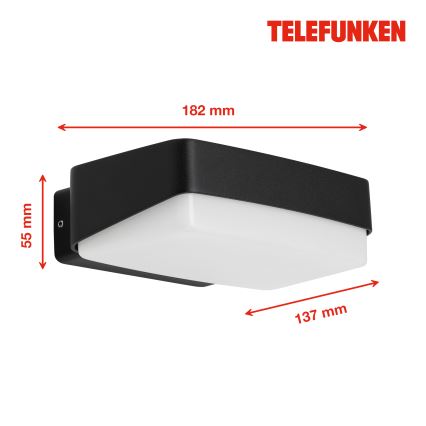 Telefunken 312205TF - LED Kinkiet zewnętrzny LED/14W/230V IP44