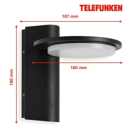 Telefunken 312405TF - LED Kinkiet zewnętrzny LED/10W/230V IP44