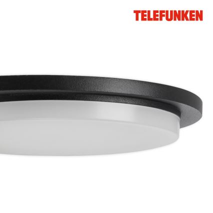 Telefunken 312505TF-LED Kinkiet zewnętrzny z czujnikiem LED/10W/230V IP44 czarny