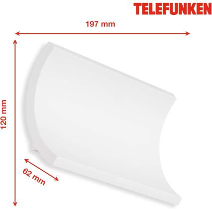 Telefunken 312806TF - LED Kinkiet zewnętrzny 2xLED/6W/230V IP44 biały