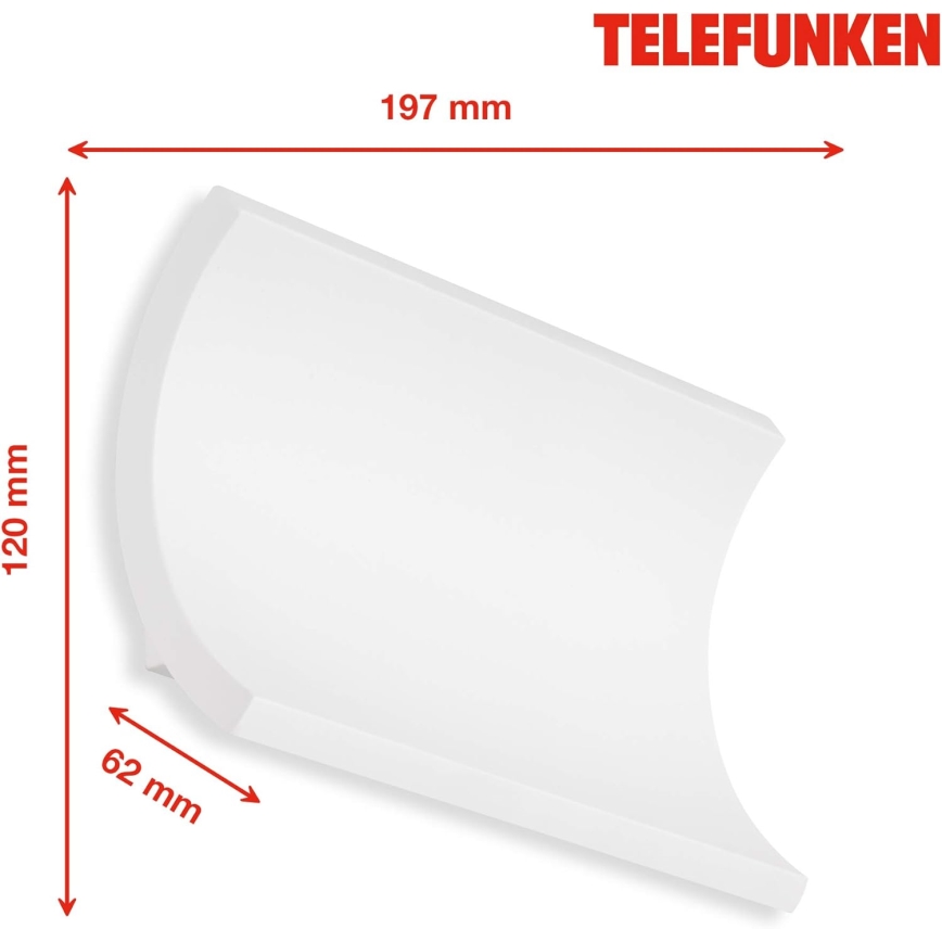 Telefunken 312806TF - LED Kinkiet zewnętrzny 2xLED/6W/230V IP44 biały